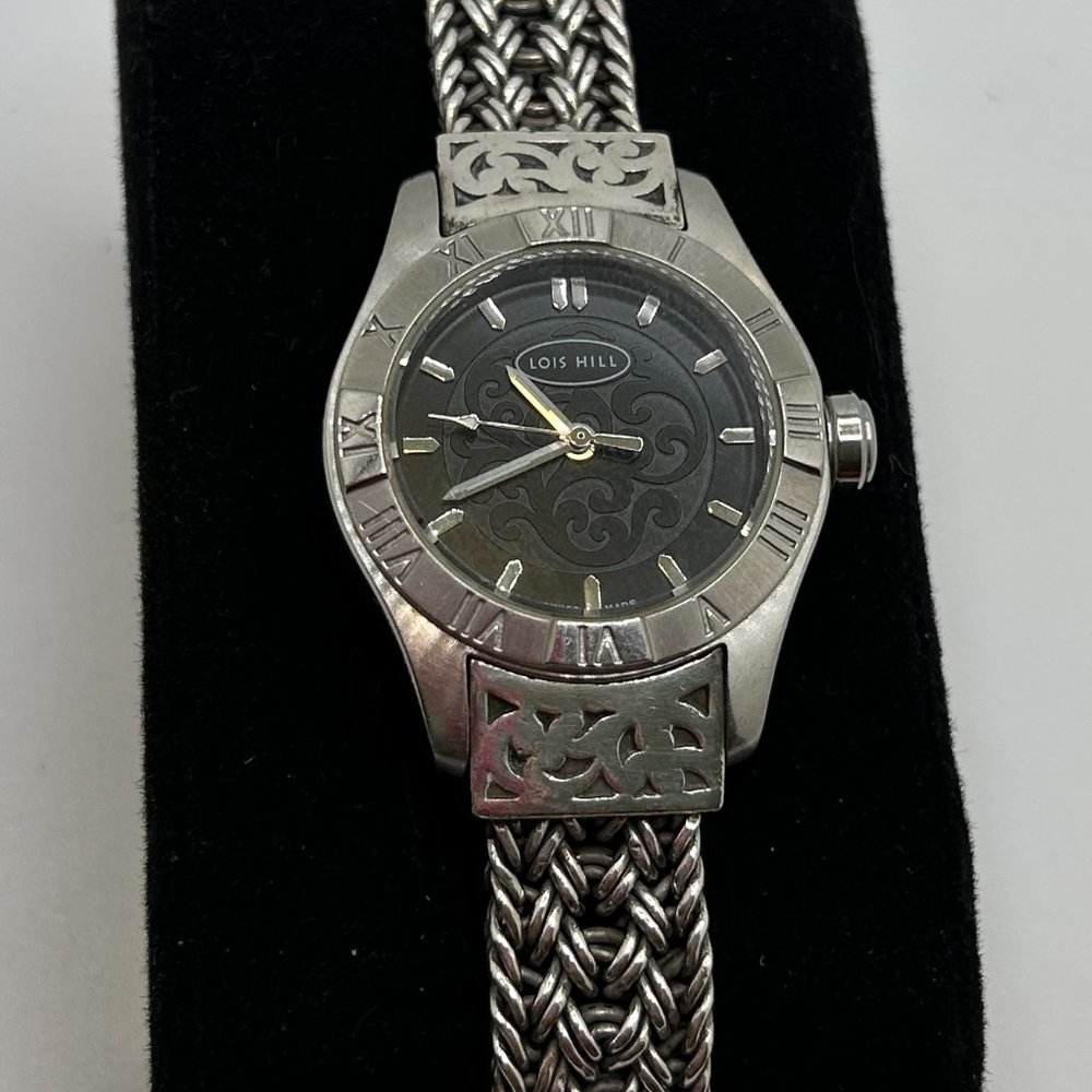 Lois Hill Women’s Sterling Silver Bracelet Watch - Rare & Vintage, LH0025